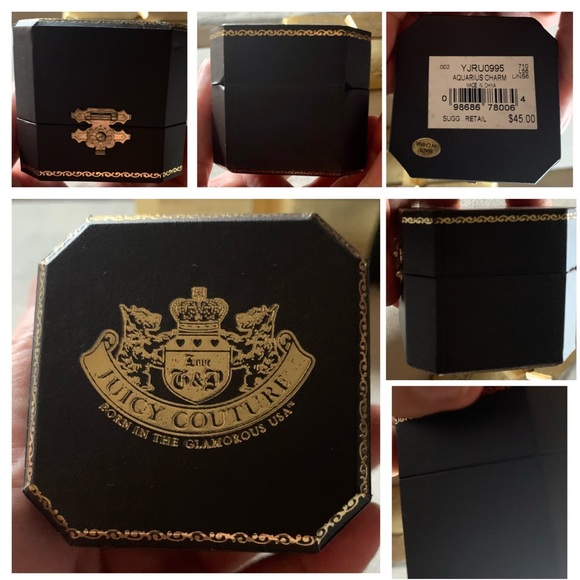 NEW Boxed RARE Juicy Couture Aquarius ♒️ 💜Charm - Picture 3 of 11